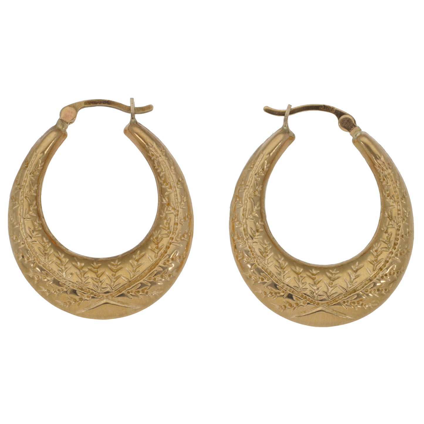 9ct Gold Creole Earrings