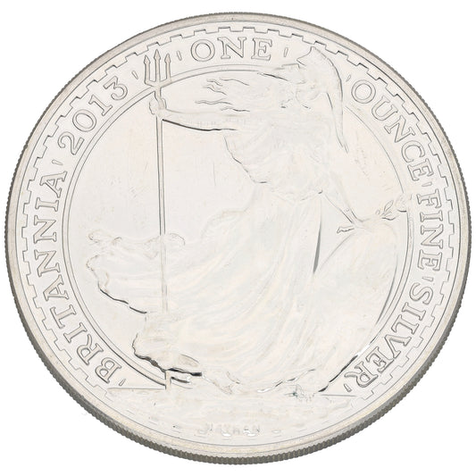 Fine Silver Queen Elizabeth II 1 OZ Britannia Coin 2013