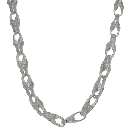 New Sterling Silver Tulip Chain 24"