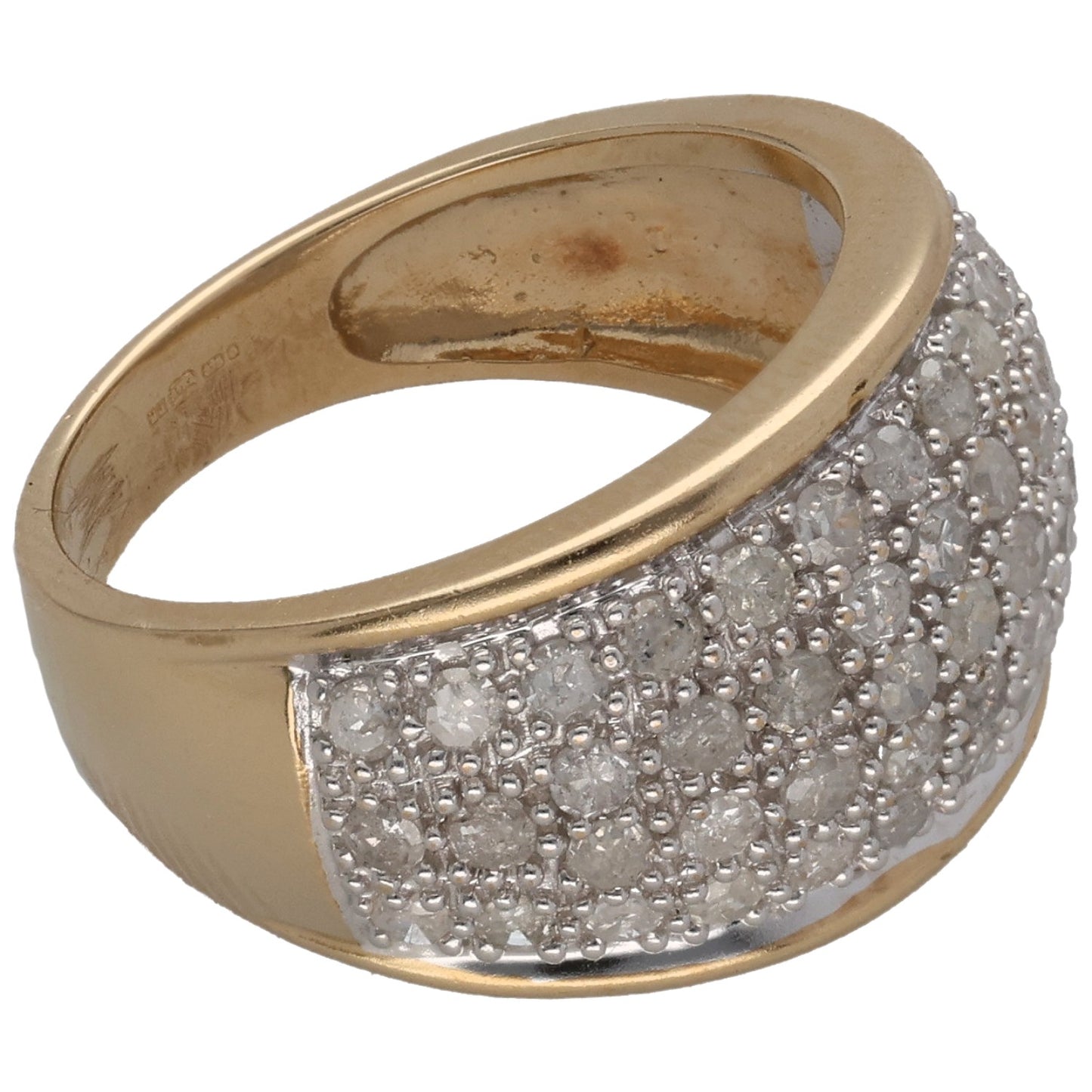 9ct Gold 1.00ct Diamond Alternative Ring Size K