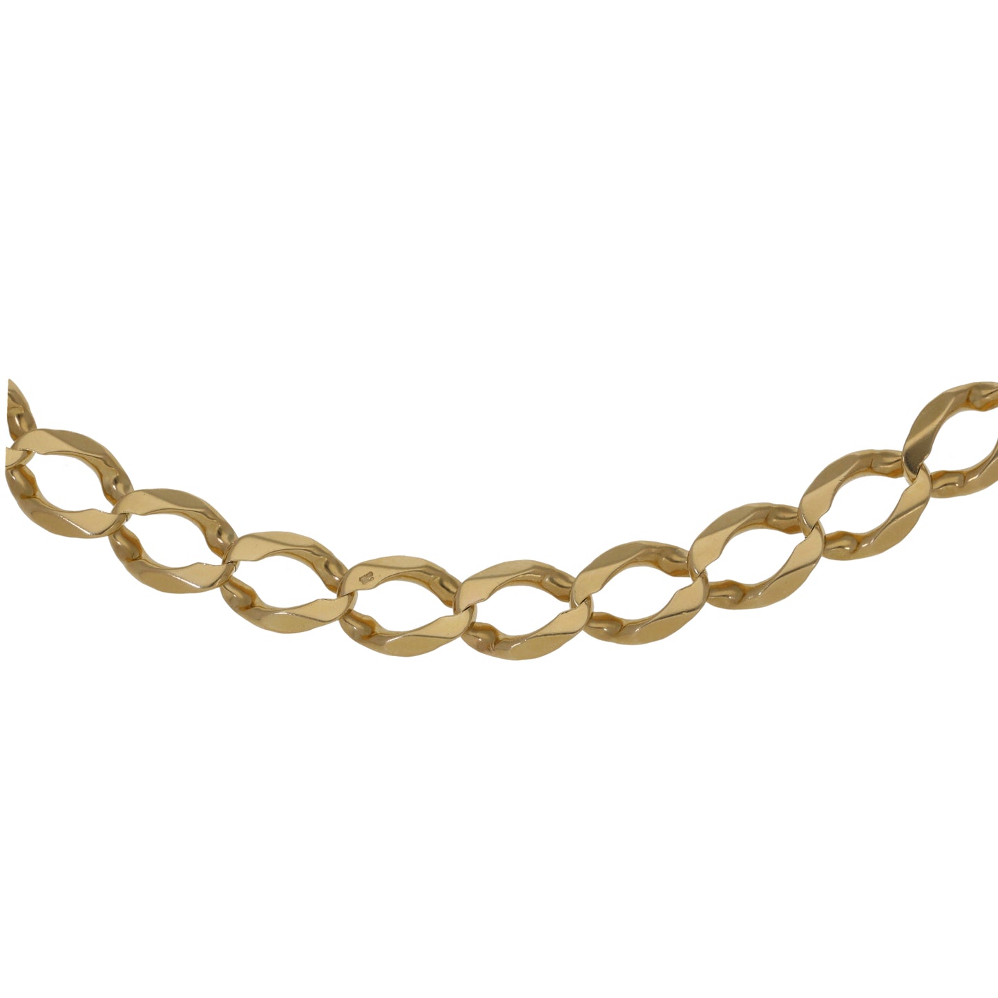 9ct Gold Curb Chain 28"