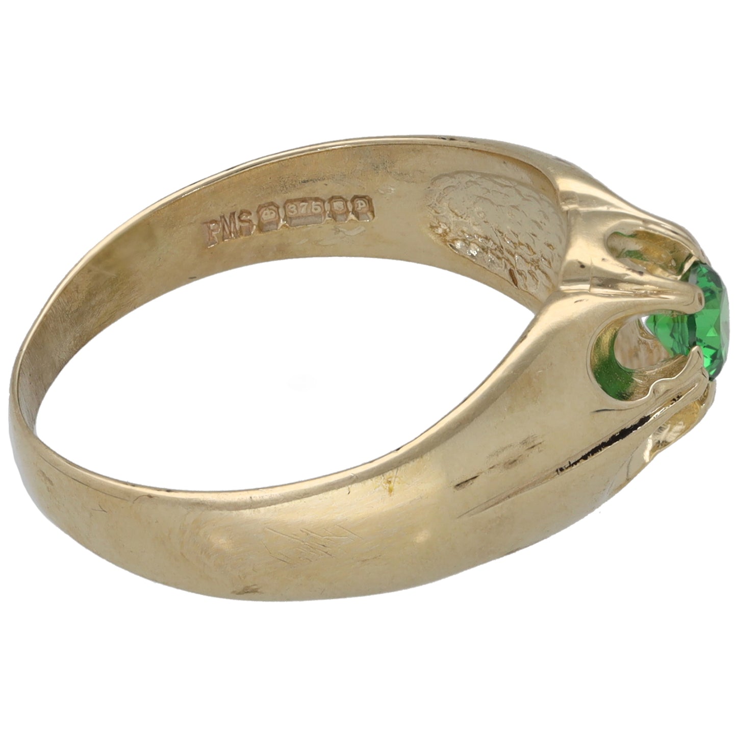 9ct Gold Cubic Zirconia Single Stone Ring Size N