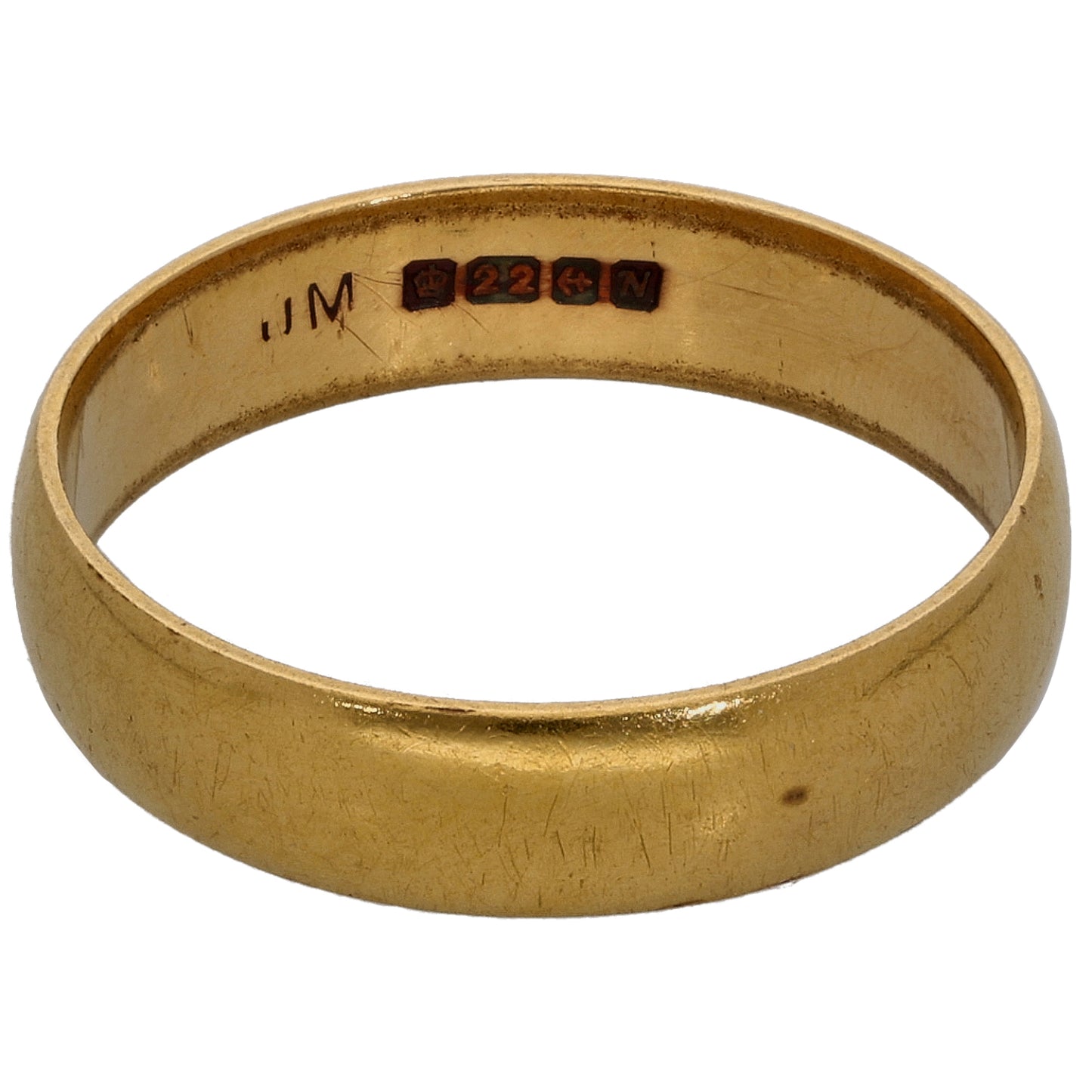 22ct Gold Plain Wedding Ring Size O