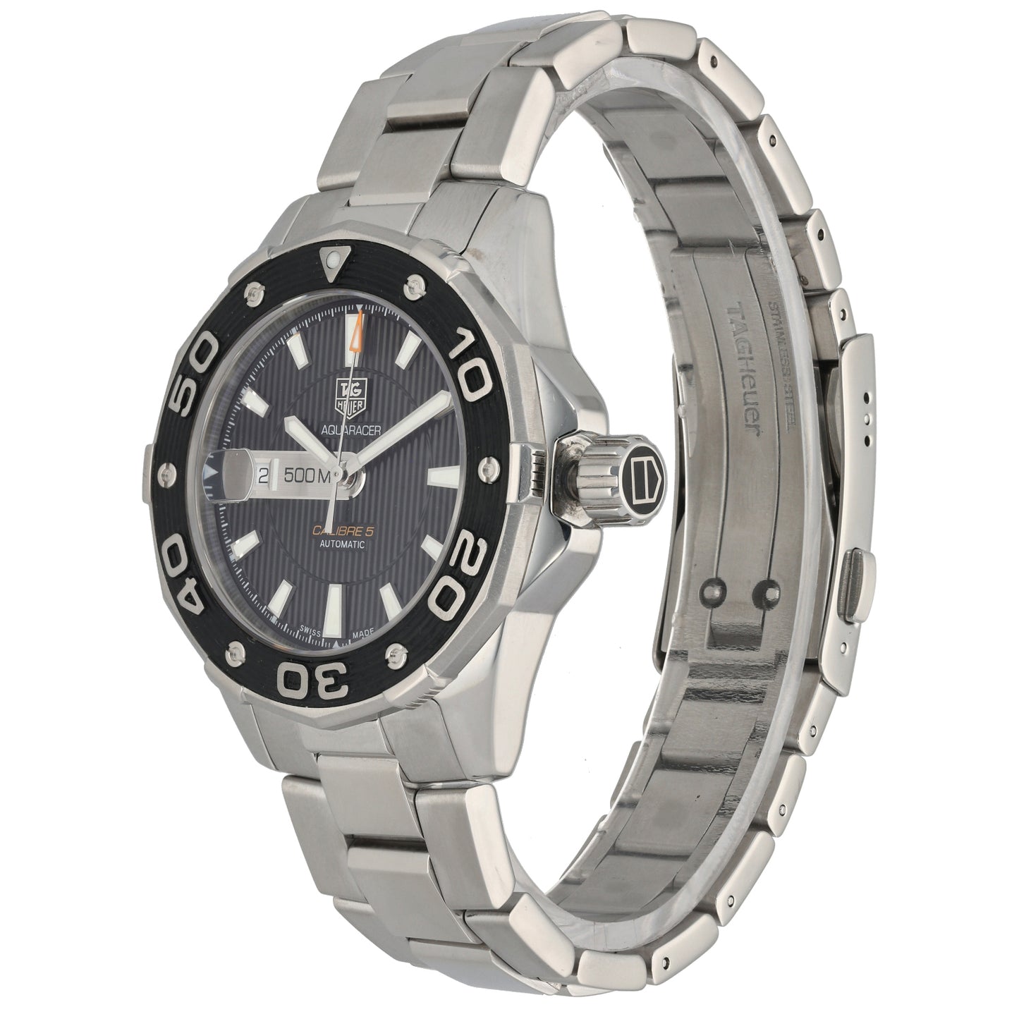 Tag Heuer Aquaracer Calibre 5 WAJ2114 43mm Stainless Steel Watch