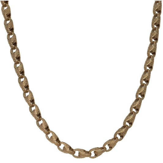 9ct Gold Fancy Necklace 24"