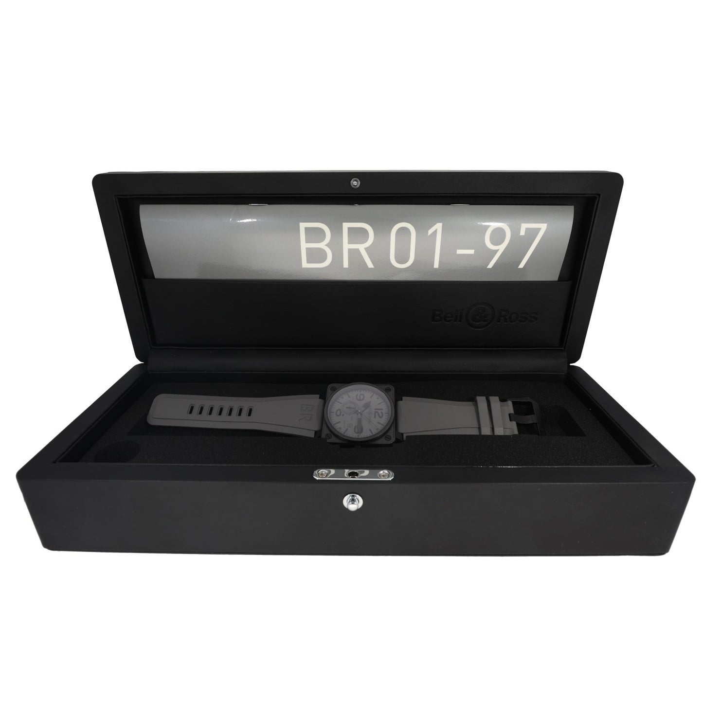 Bell & Ross BR01 BR01-97-S 45mm PVD Stainless Steel Watch