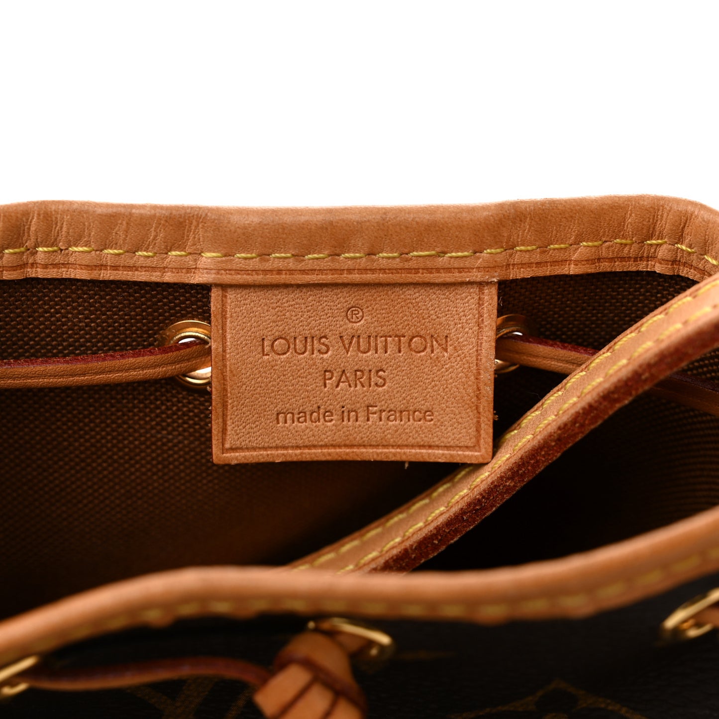 Louis Vuitton Nano Noé Monogram Coated Canvas Bag - Brown
