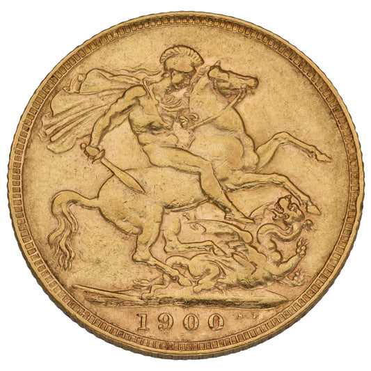 22ct Gold Queen Victoria Full Sovereign Coin 1900