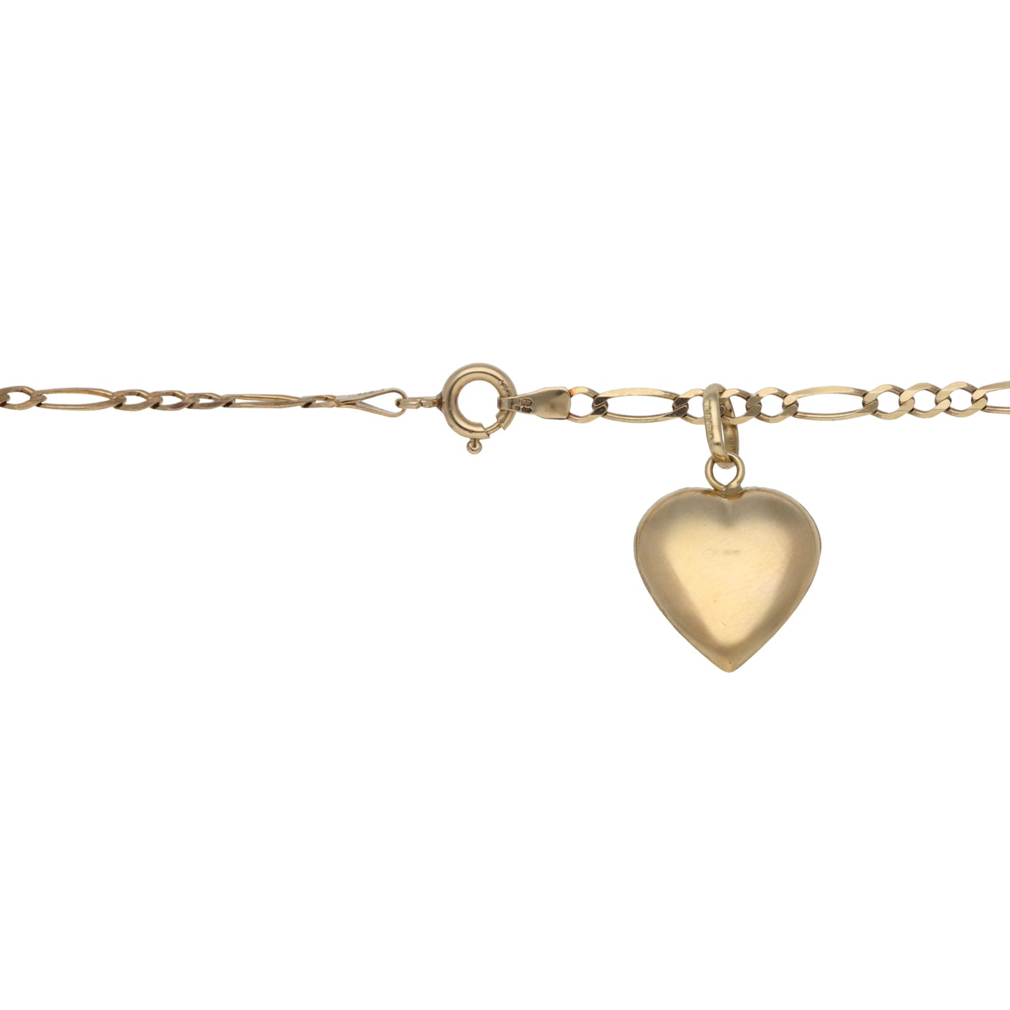 9ct Gold Heart Pendant With Chain