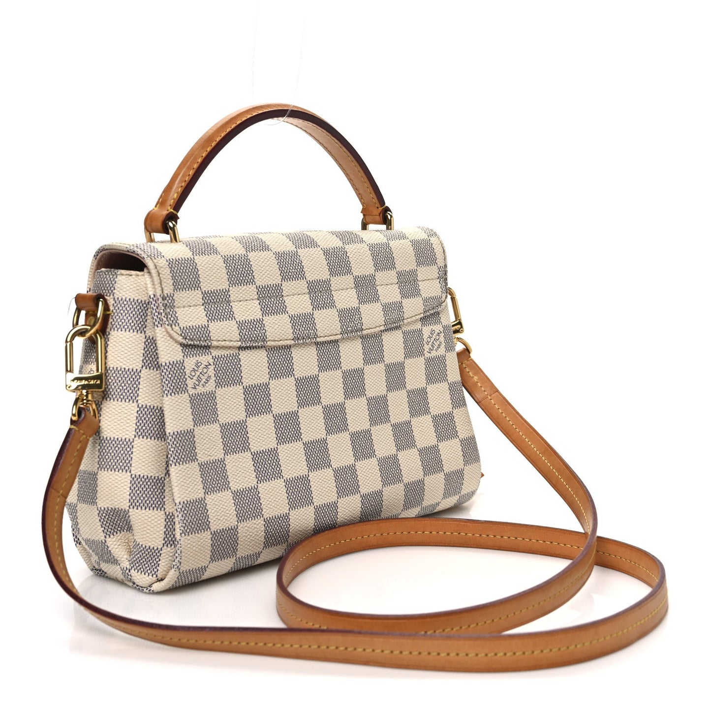 Louis Vuitton Croisette Damier Azur Coated Canvas Bag - White