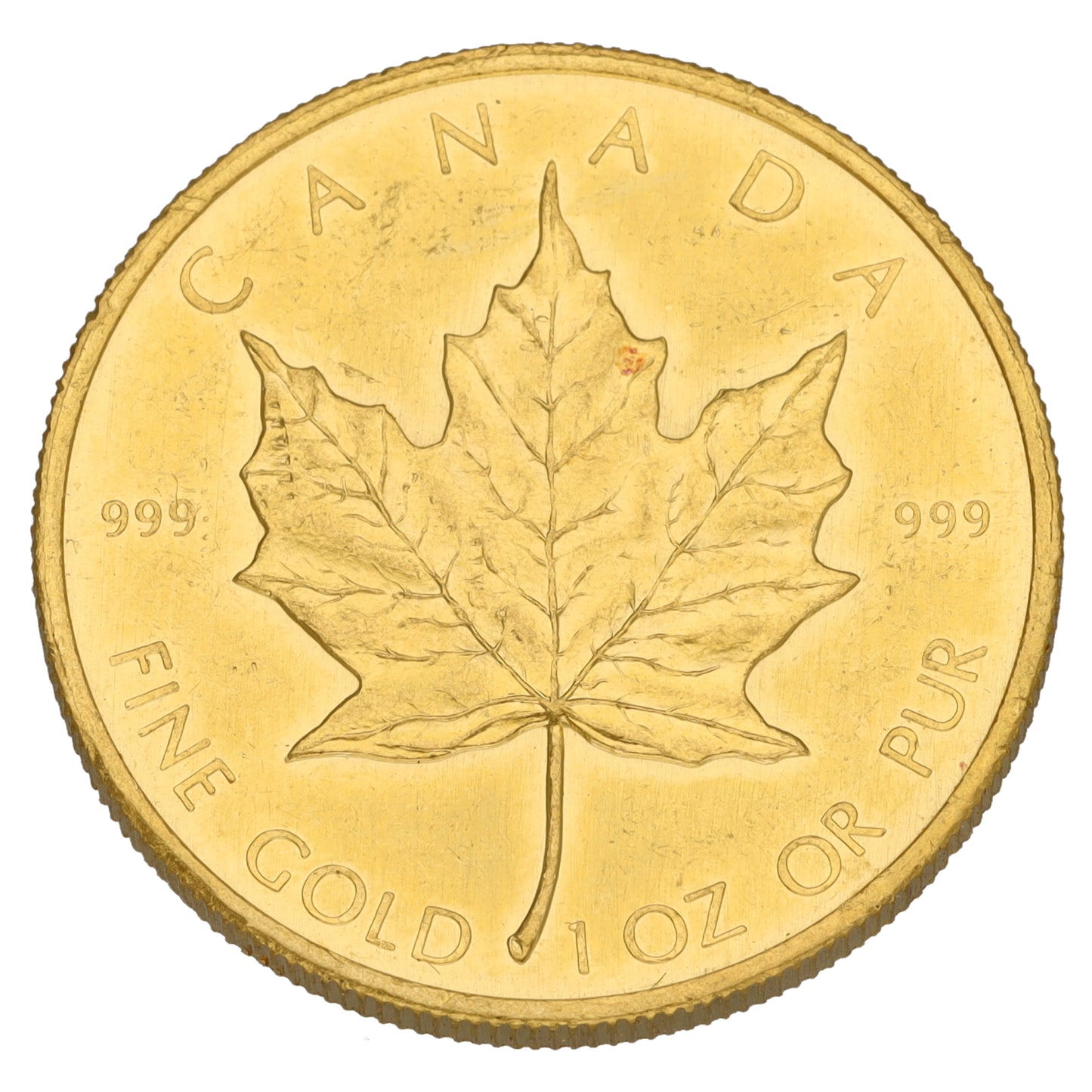 24ct Gold Canada Maple 1 OZ Coin 1981