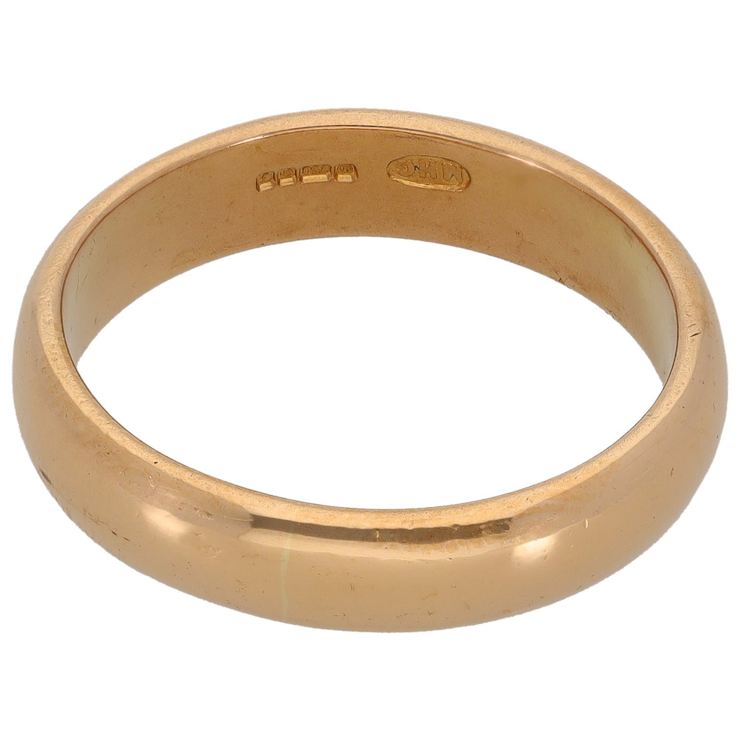 18ct Gold Plain Wedding Ring Size P