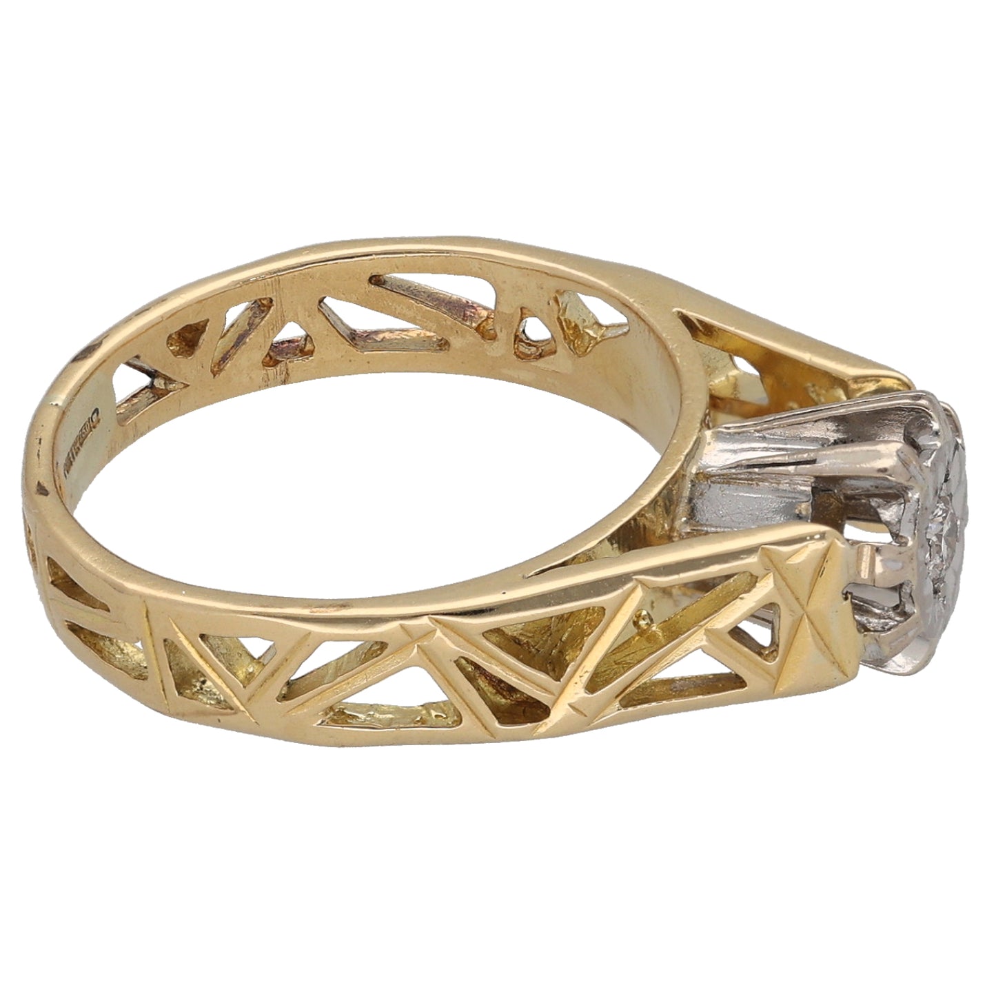 18ct Gold 0.10ct Diamond Solitaire Ring Size K