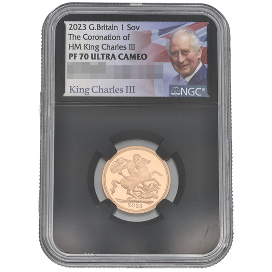 22ct Gold King Charles III Full Sovereign Coin 2023