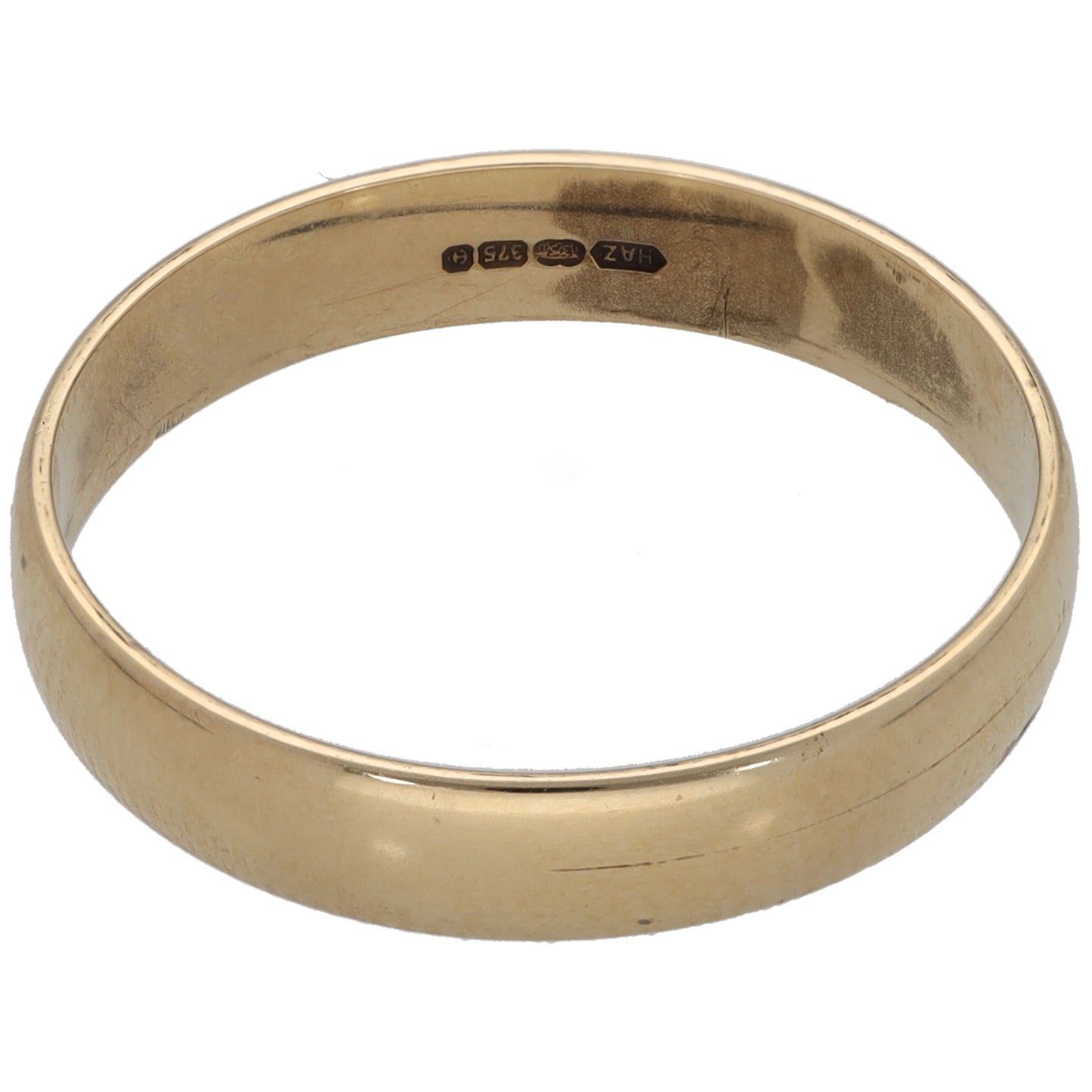 9ct Gold Plain Wedding Ring Size T