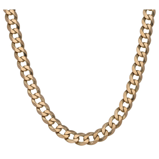 9ct Gold Curb Chain 24"