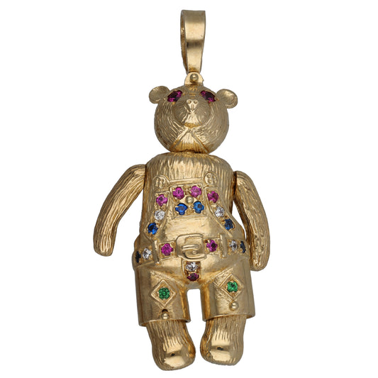 9ct Gold Imitation Teddy Bear Pendant