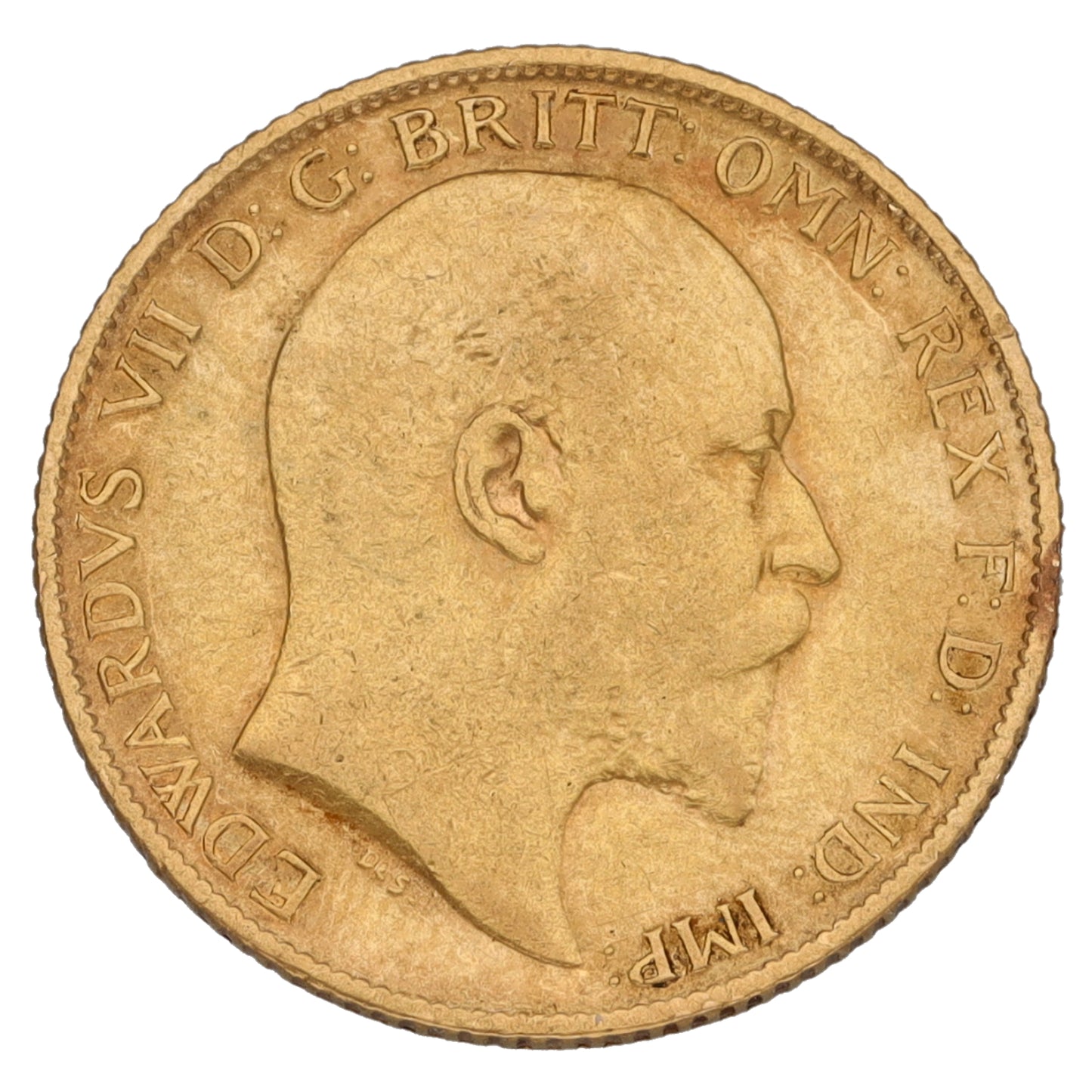 22ct Gold King Edward VII Half Sovereign Coin 1905