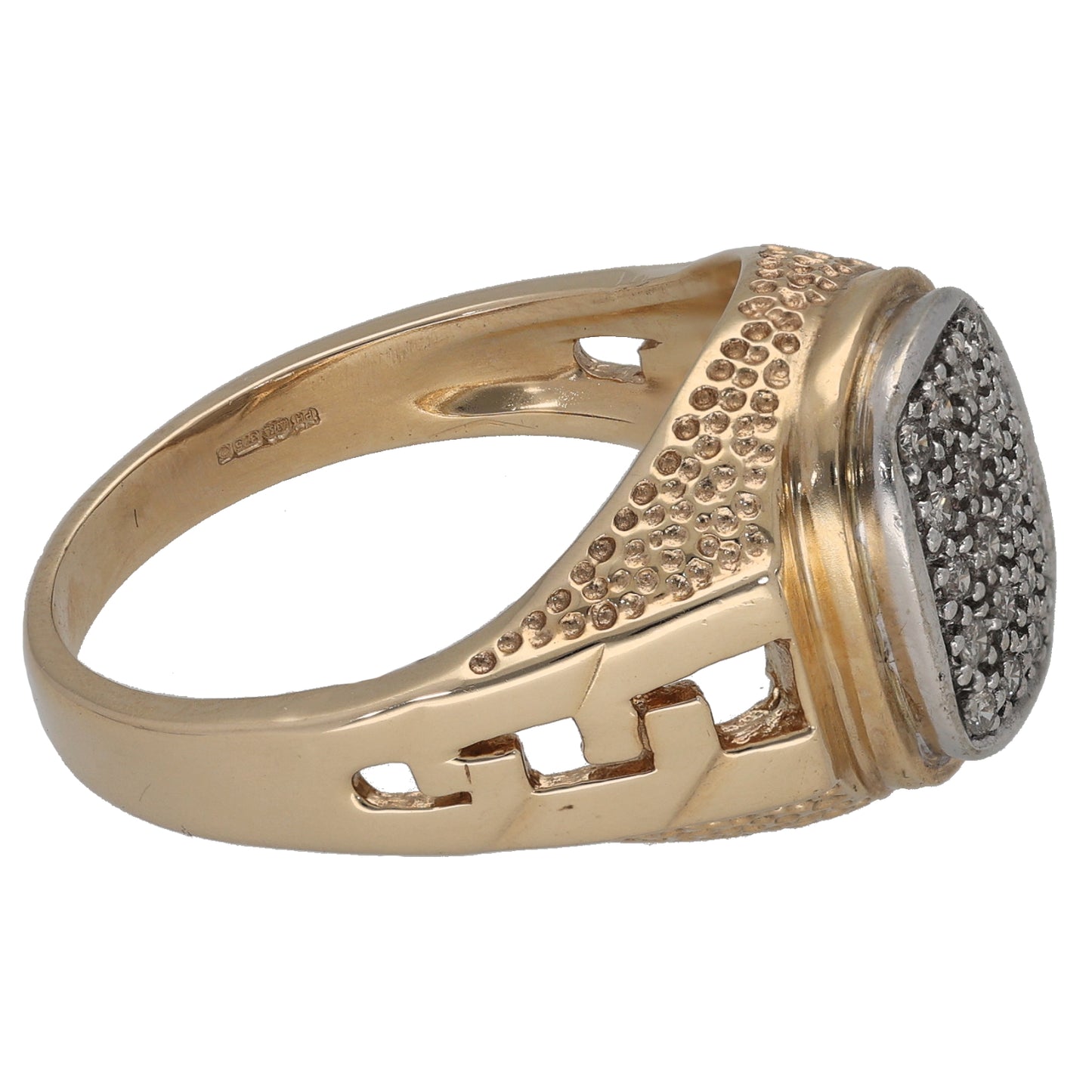 9ct Gold 0.25ct Diamond Alternative Ring Size V