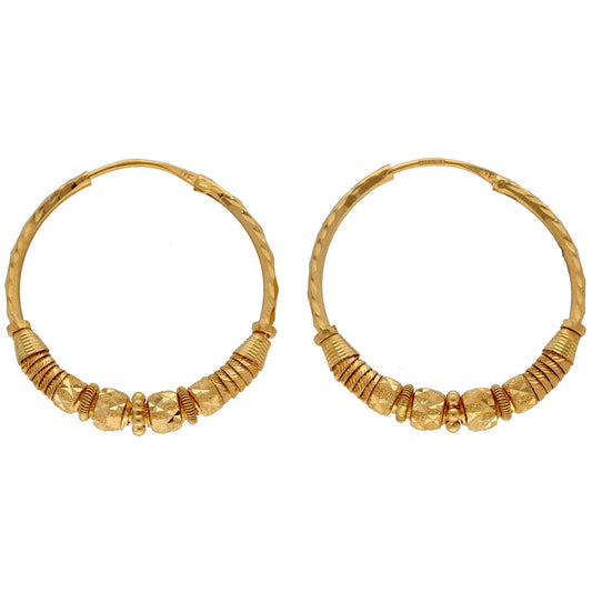 22ct Gold Hoop Earrings