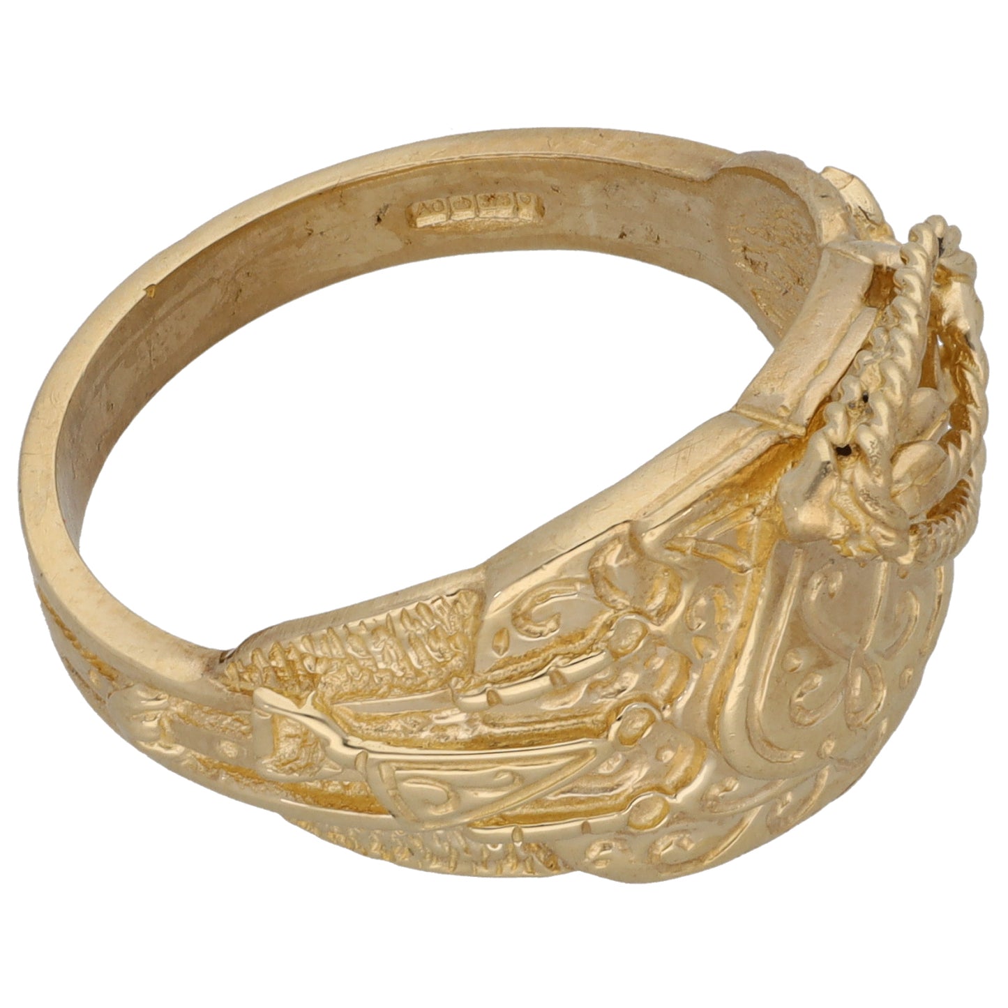 9ct Gold Saddle Ring Size U