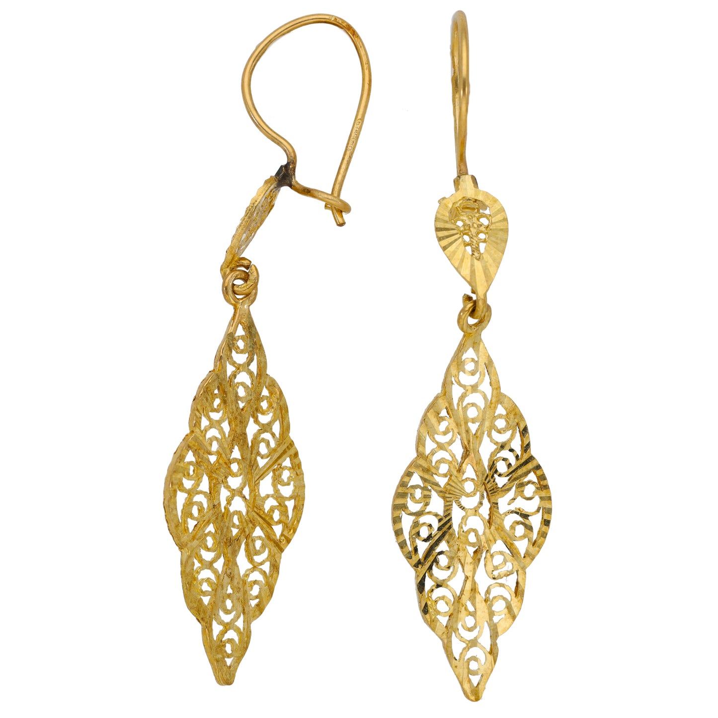 9ct Gold Drop Earrings