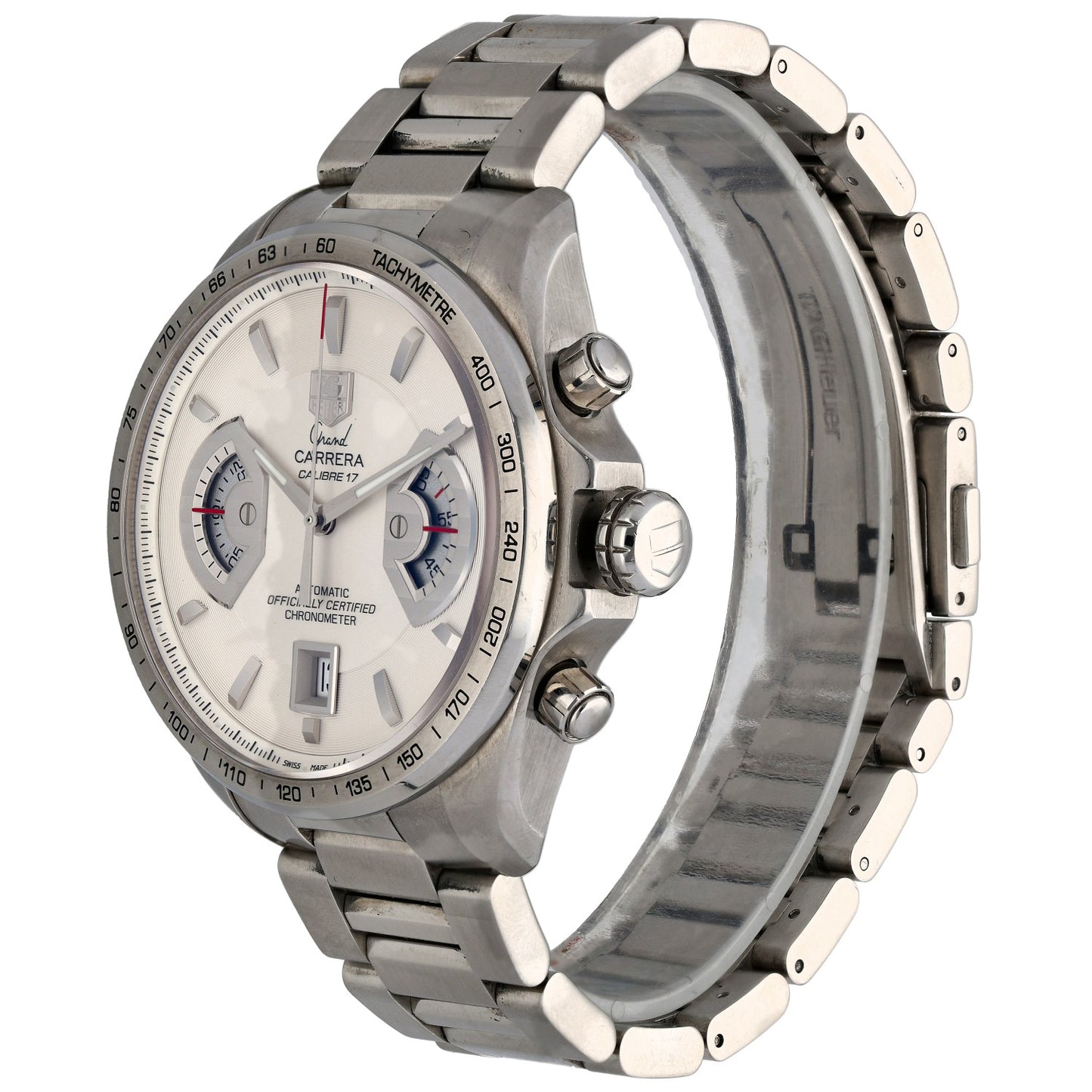Tag Heuer Grand Carrera CAV511B 43mm Stainless Steel Watch