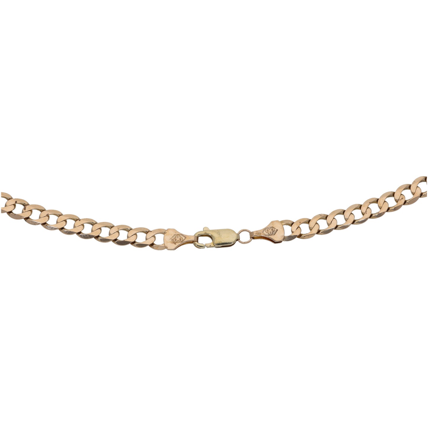 9ct Gold Curb Chain 18"