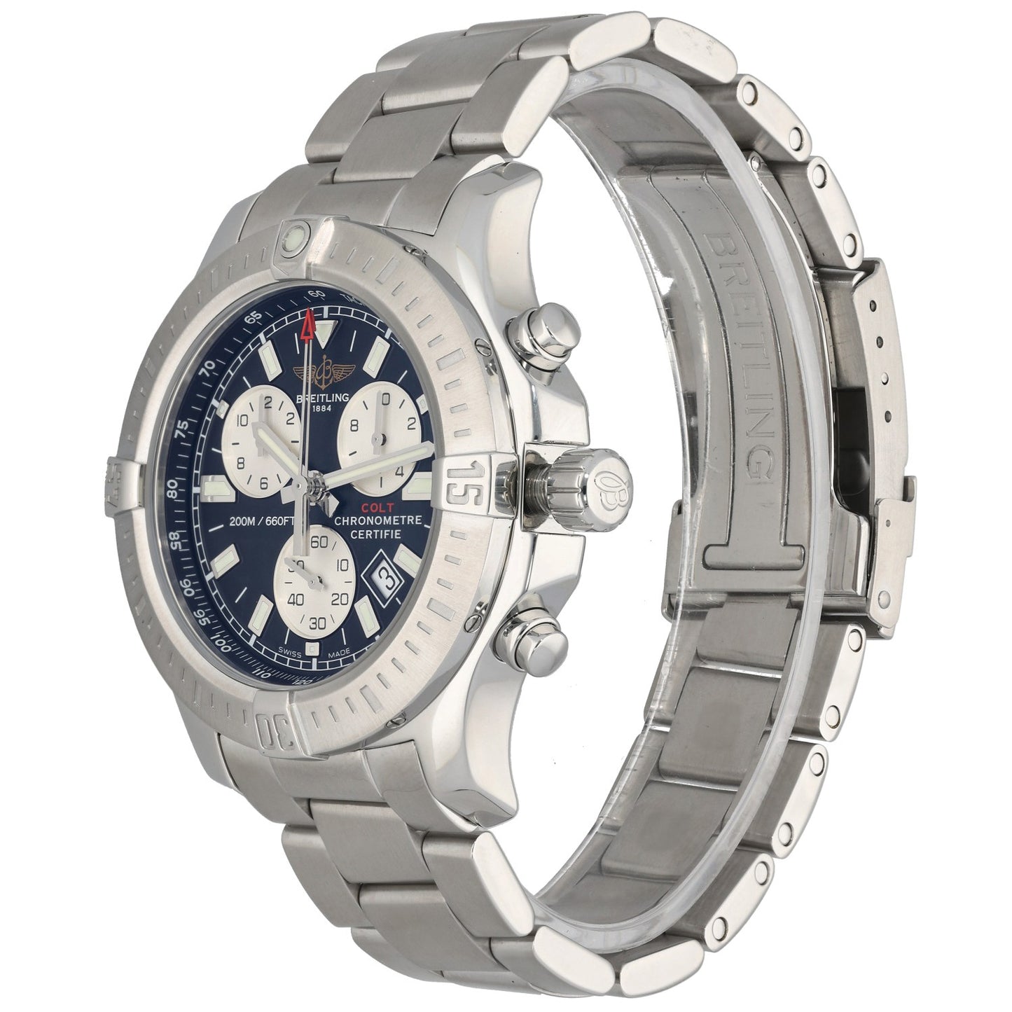 Breitling Colt Chronograph II A73388 44mm Stainless Steel Watch