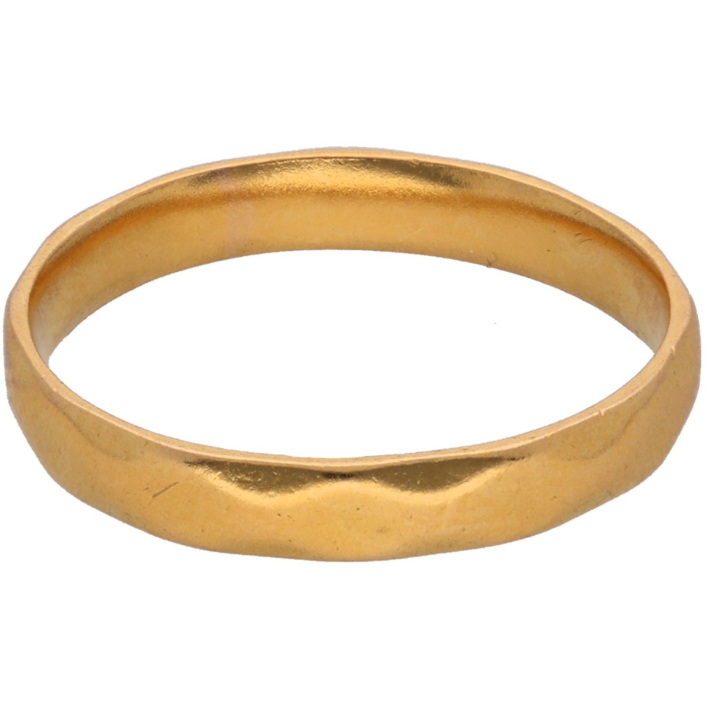 22ct Gold Plain Wedding Ring Size N