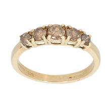Load image into Gallery viewer, 9ct Gold Diamond Half Eternity Ring Size P
