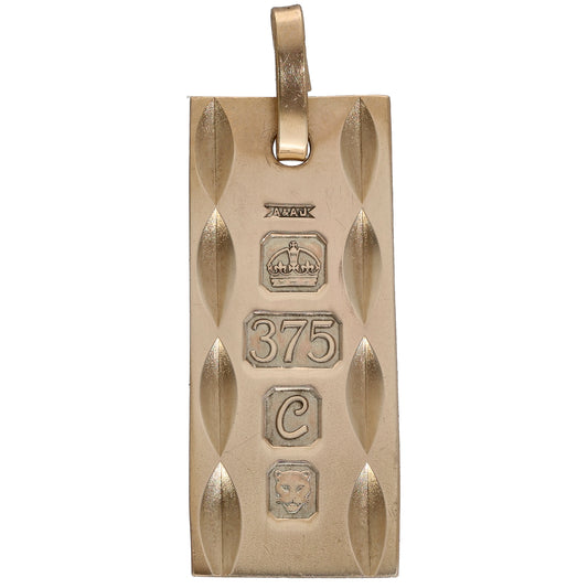9ct Gold Ingot Pendant
