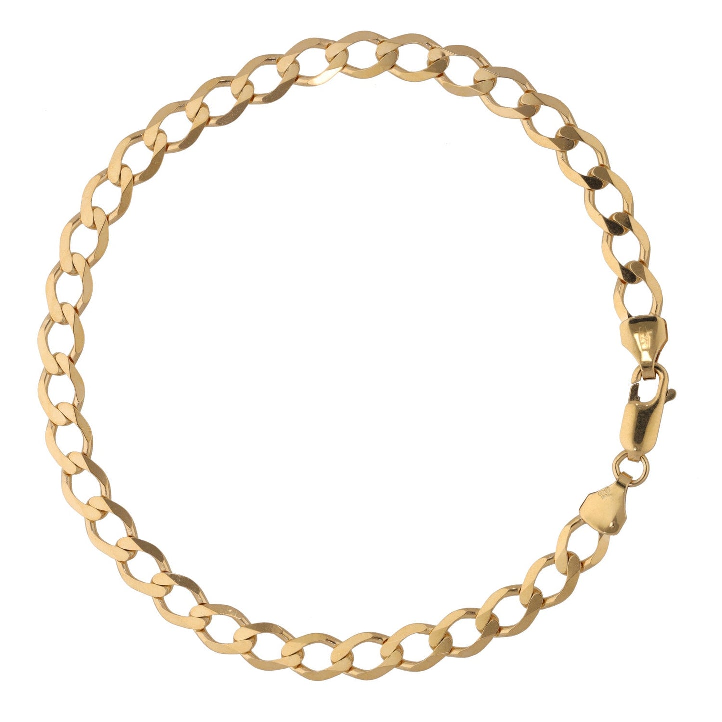 New 9ct Gold Curb Bracelet