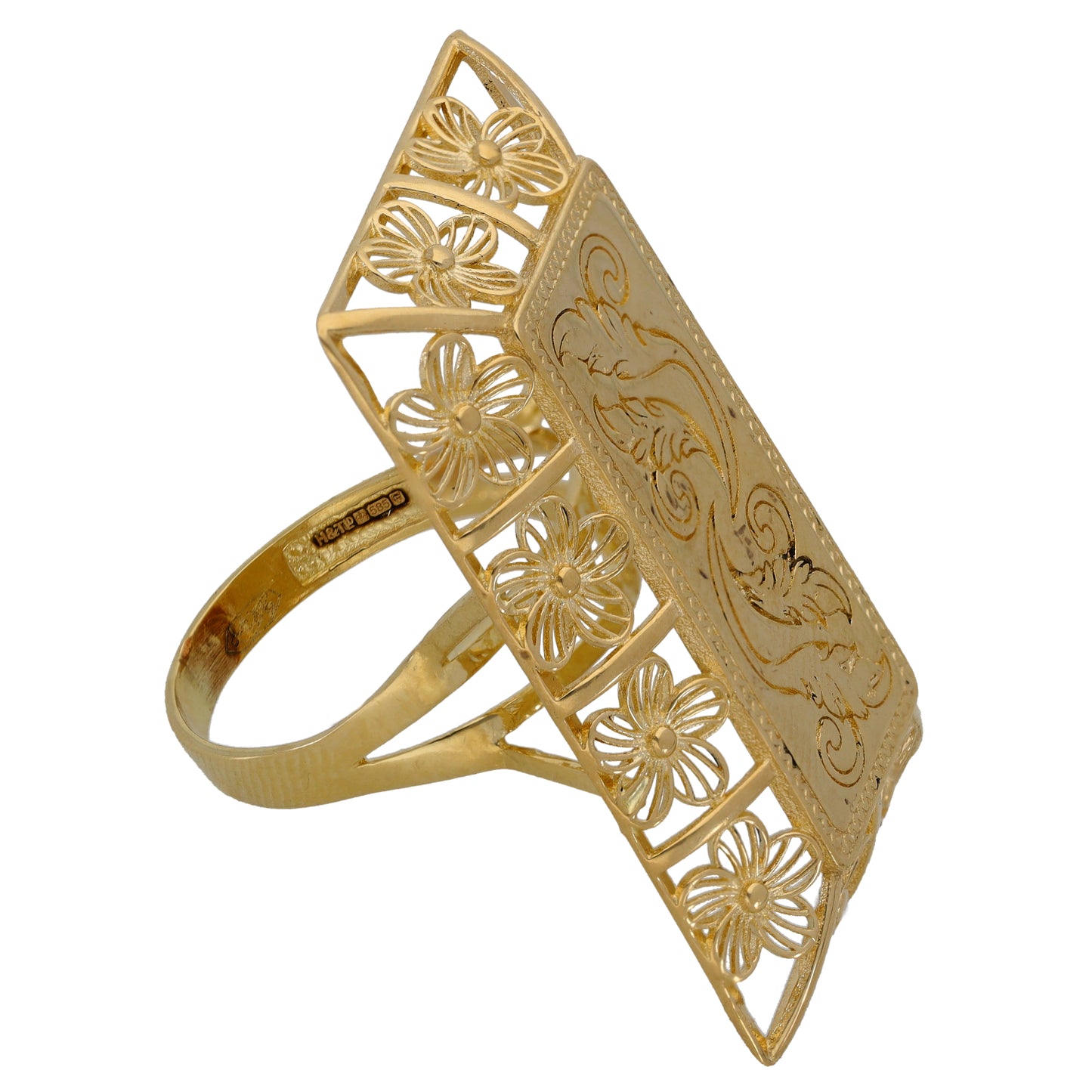 14ct Gold Alternative Ring Size Q