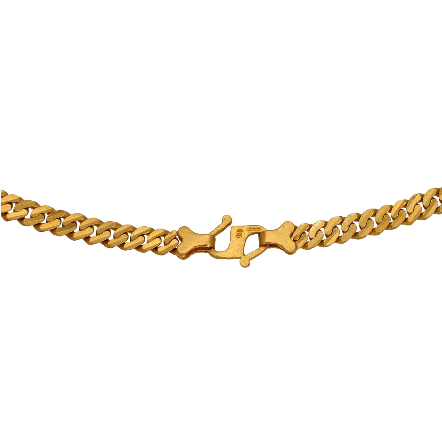 22ct Gold Curb Chain 18"