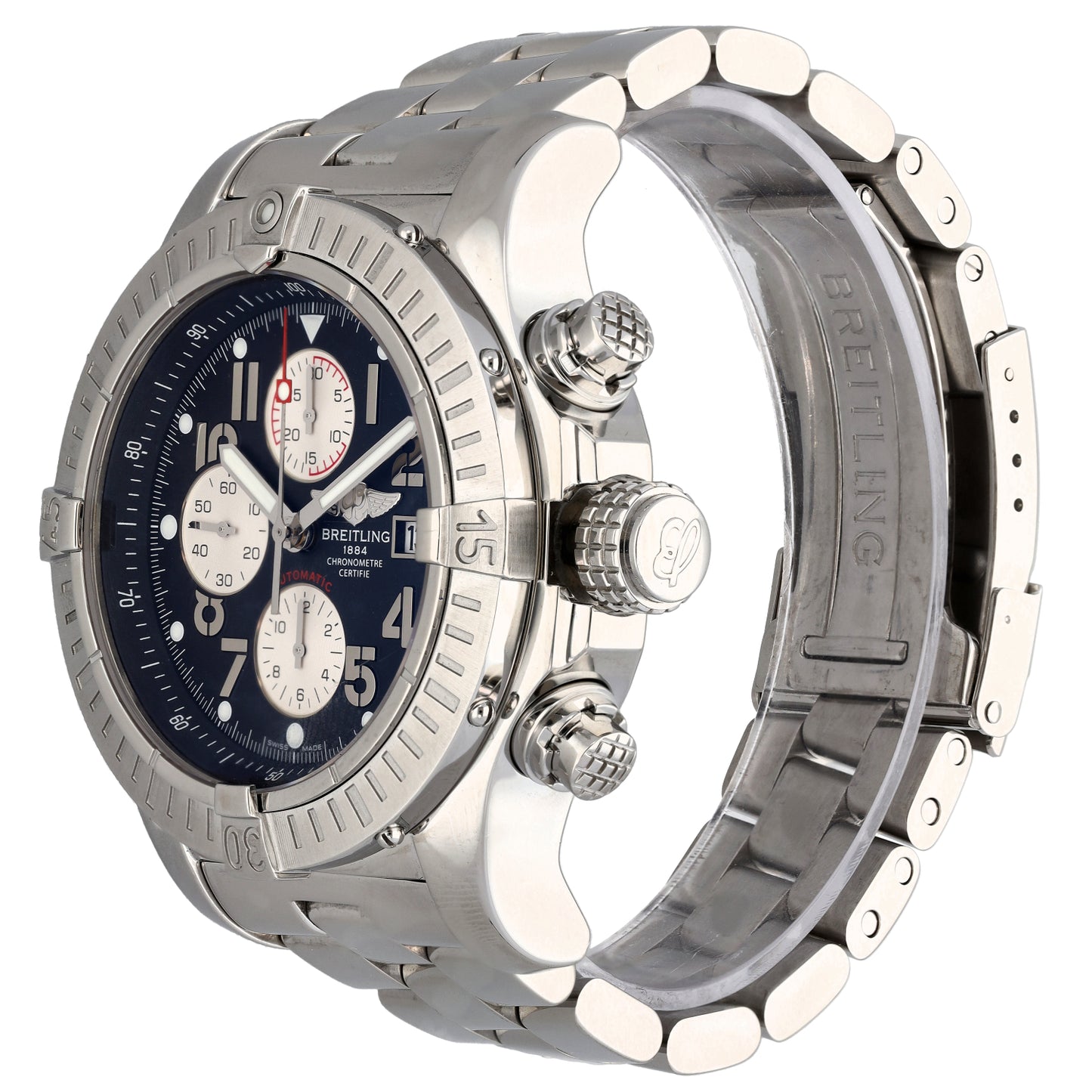 Breitling Super Avenger A13370 48mm Stainless Steel Watch