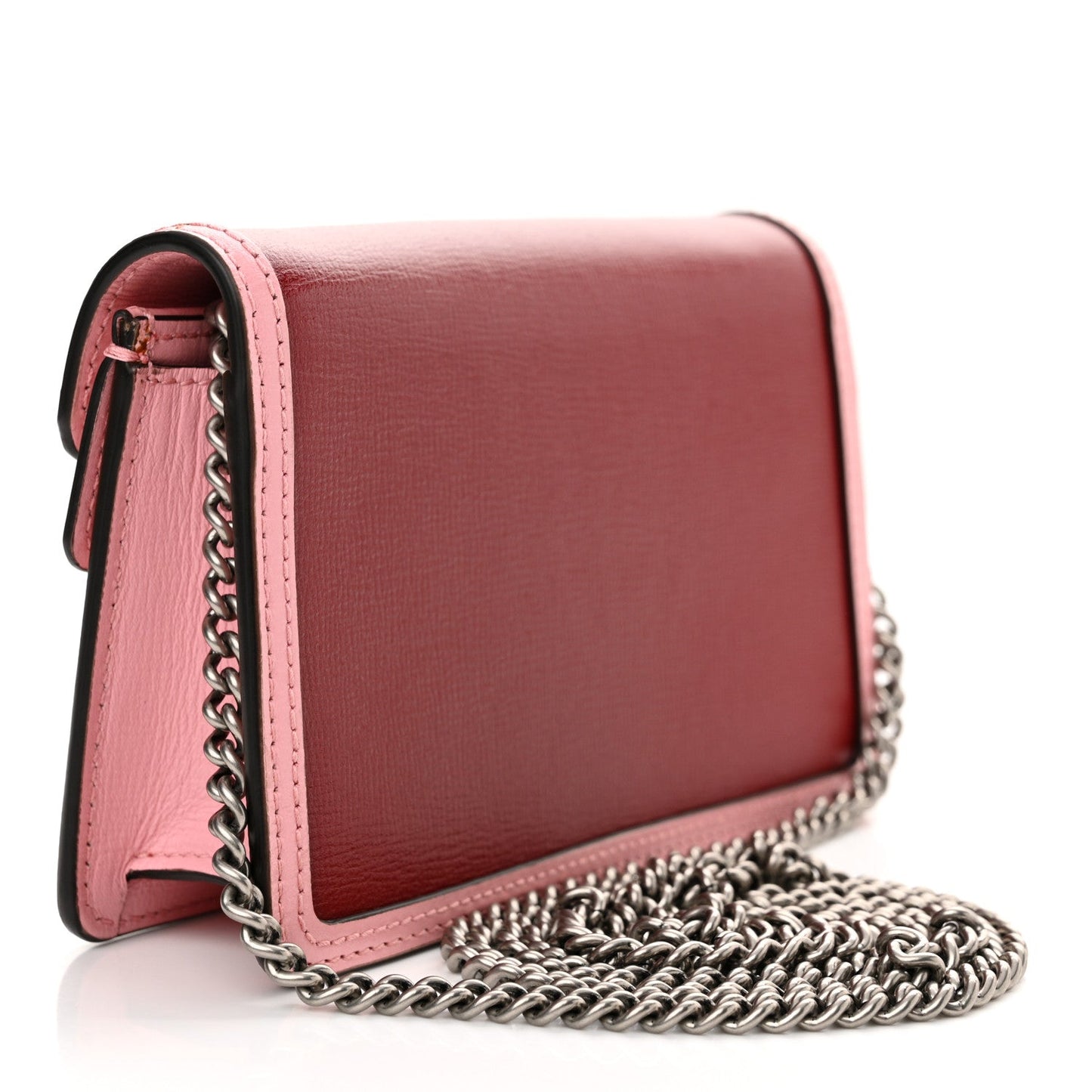 Gucci Mini Dionysus Azalea Calfskin Enamel Leather Bag - Cherry Red & Pink