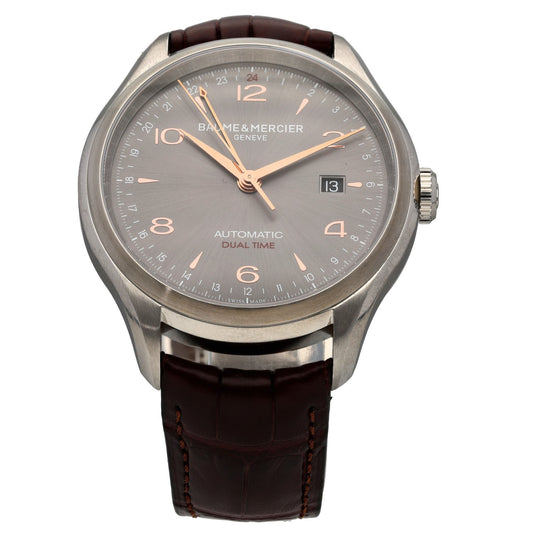 Baume Et Mercier Clifton 43mm Stainless Steel Watch