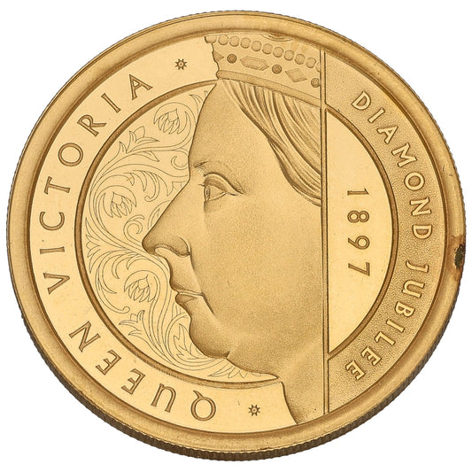 22ct Gold Queen Victoria Diamond Jubilee Full Sovereign Coin 1897