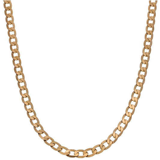 9ct Gold Curb Chain 20"