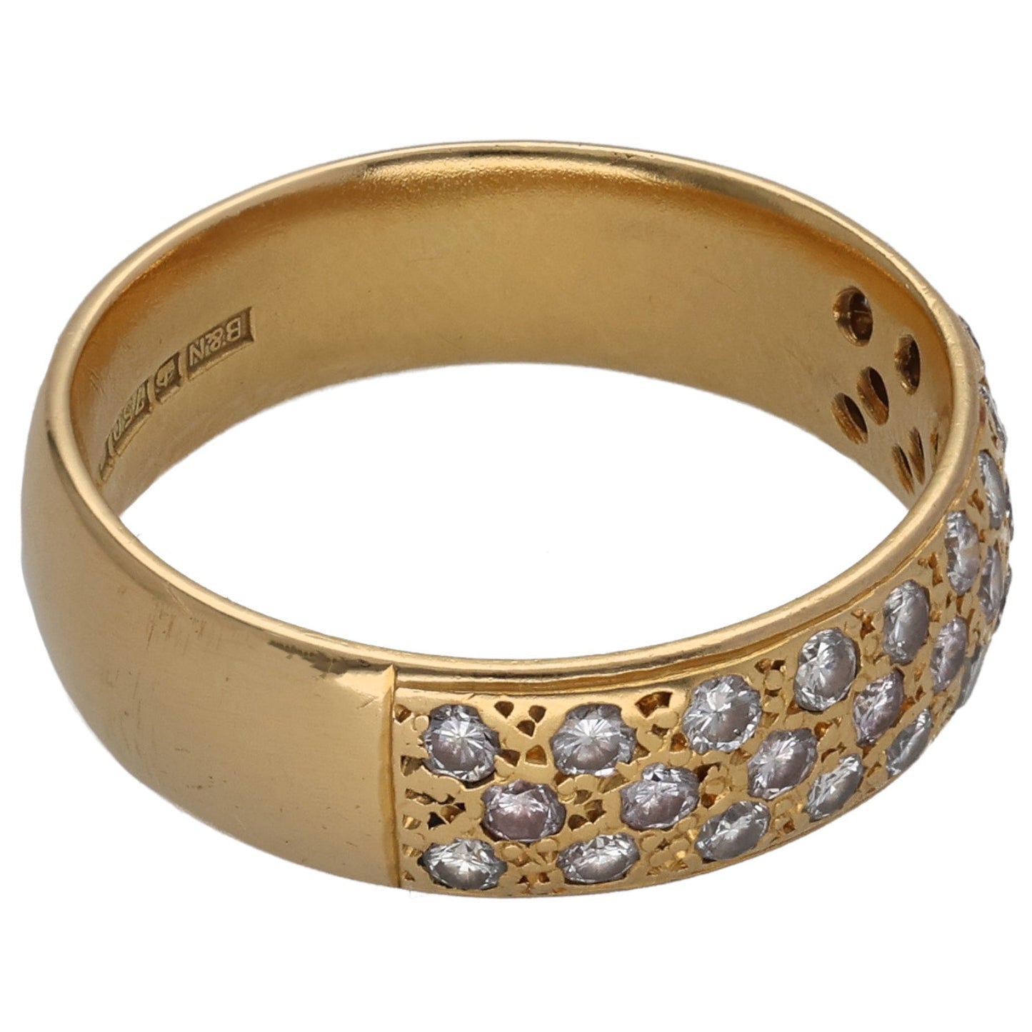 18ct Gold 0.58ct Diamond Alternative Ring Size M
