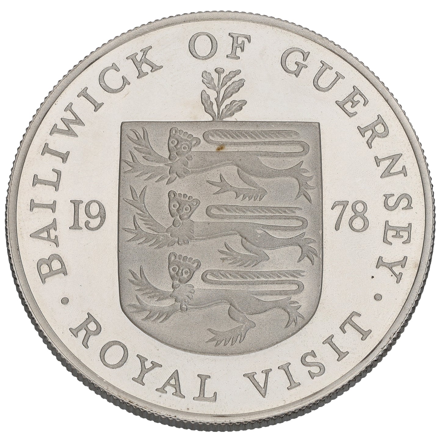 Sterling Silver Royal Visit 25 Pence Coin 1978