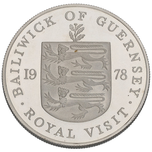 Sterling Silver Royal Visit 25 Pence Coin 1978