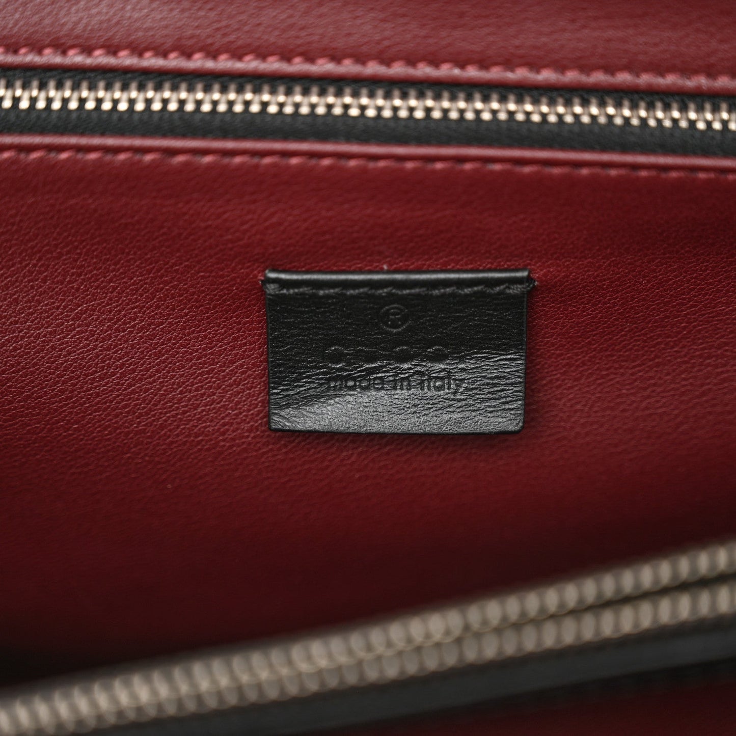 Gucci Zumi Diagonal Stripe Top Handle Calfskin Leather Bag - Black & Beige
