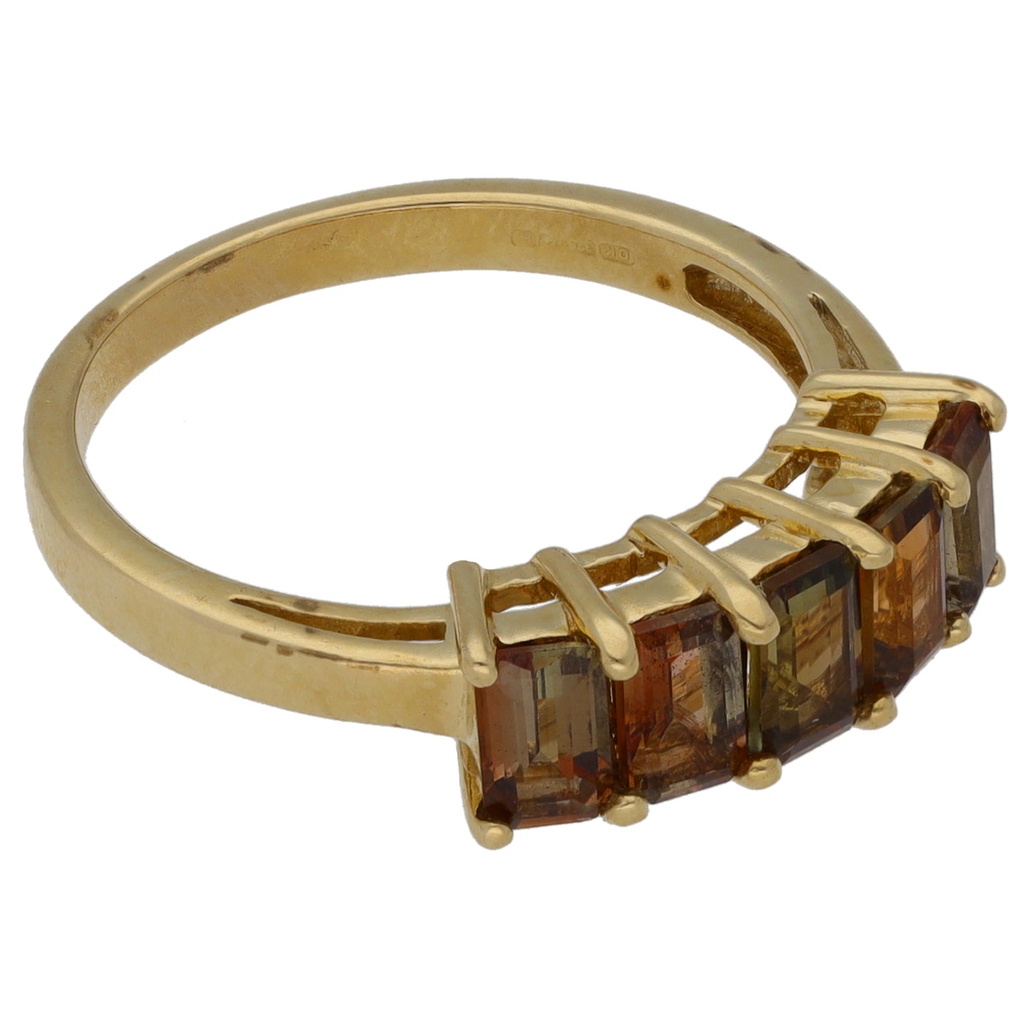 9ct Gold Andesine Dress/Cocktail Ring Size N