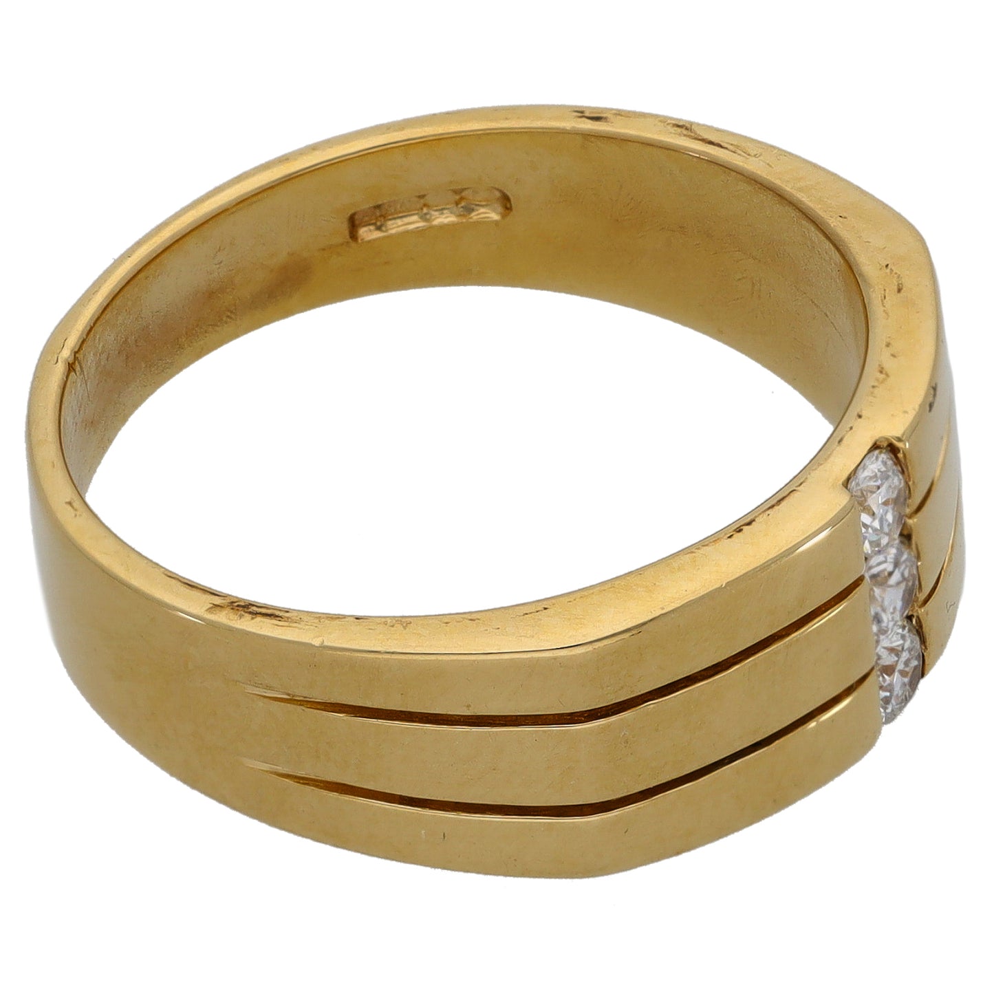 9ct Gold Cubic Zirconia Alternative Ring Size U
