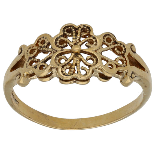 9ct Gold Alternative Ring Size P