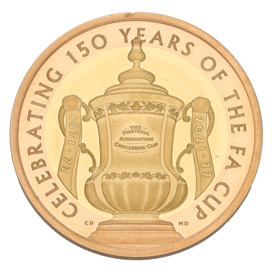 22ct Gold Celebrating 150 Years Of The FA Cup 2 Pounds Coin 2022