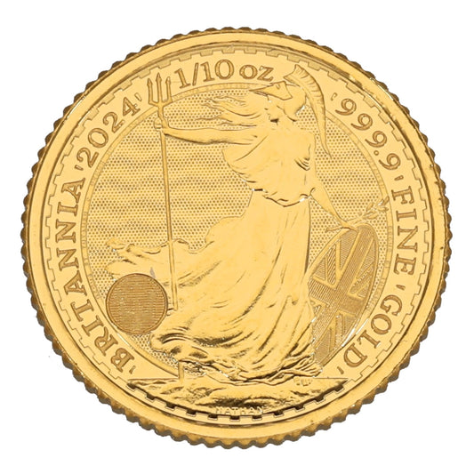 24ct Gold King Charles III 1/10 OZ Britannia Coin 2024