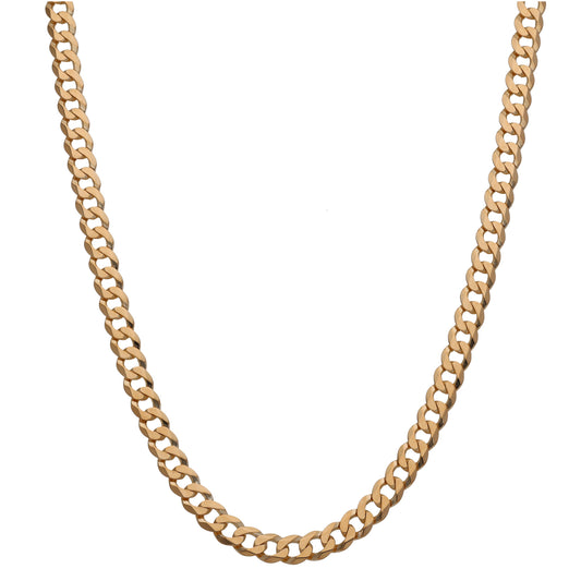 9ct Gold Curb Chain 20"